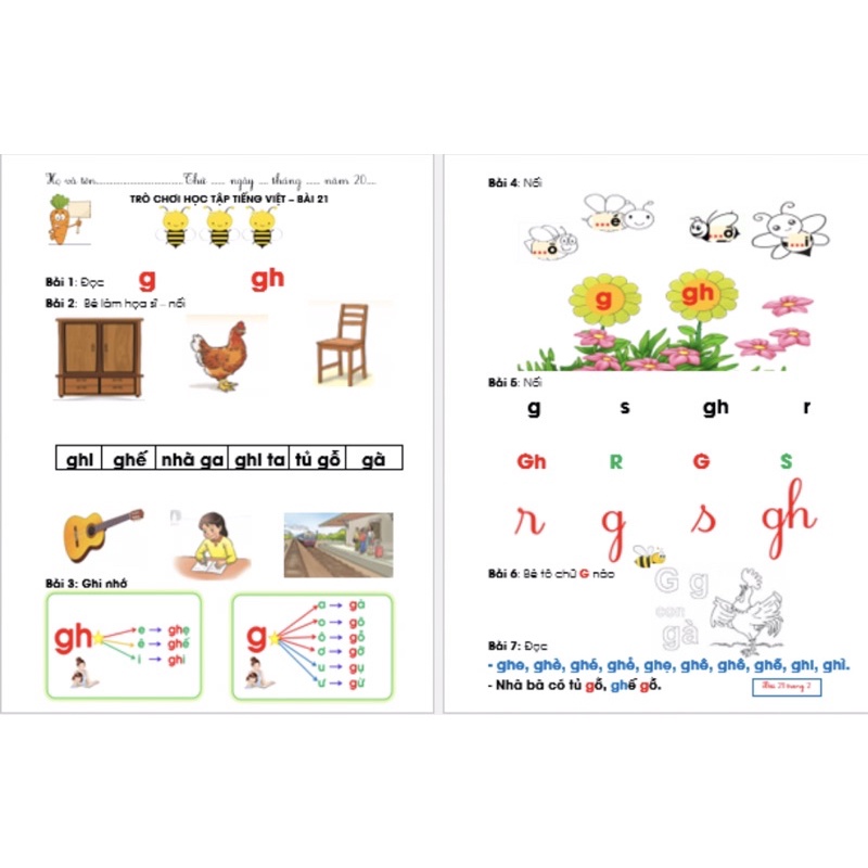 Tài liệu dạy và học tiền tiểu học