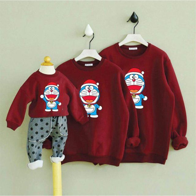 Áo ĐOOREMON DÀI TAY CHO CẢ NHÀ. LOẠI 1