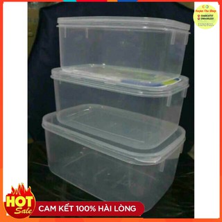  Bộ lạnh 3 hộp nhựa đựng thực phẩm Việt Nhật (nắp trong)