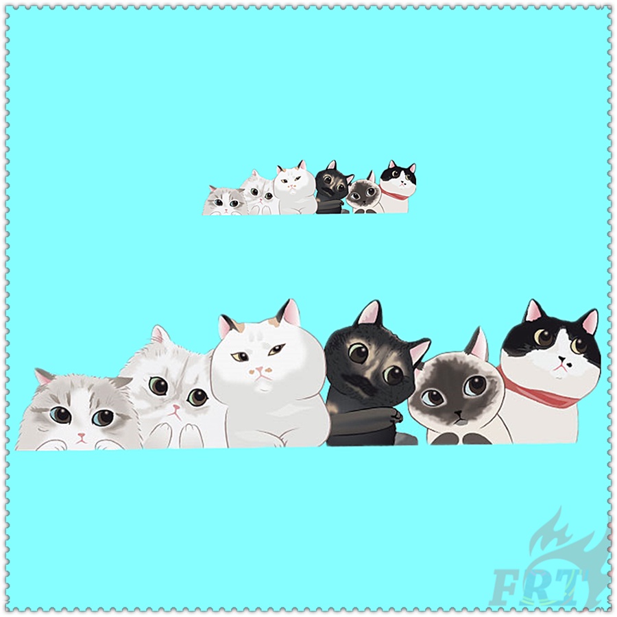 ◆ Sticker Dán Tường Hình Mèo Hoạt Hình ◆ 1 Sticker Dán Ủi Với Thiết Kế Đẹp Mắt