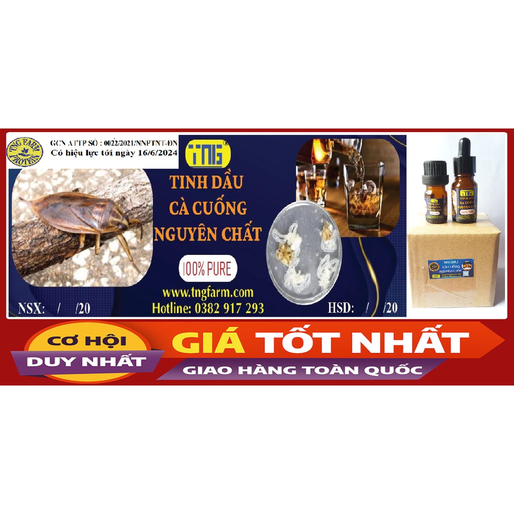 TINH DẦU [Mã TNGF01 NHẬN NGAY 10K] Cà cuống đực 100% nguyên chất - 2bọng. | BigBuy360 - bigbuy360.vn