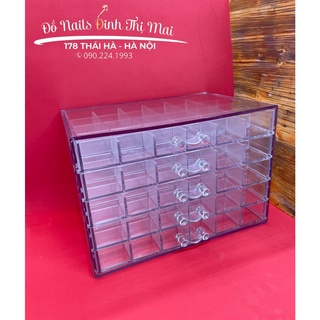 Khay đựng đá 5 tầng mica,đựng phụ kiện nail.