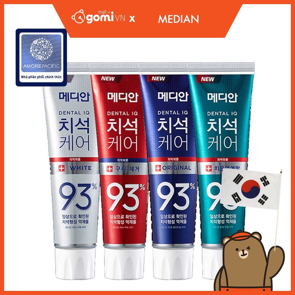 [Chính hãng] Kem Đánh Răng Hàn Quốc Tẩy Vôi Răng Chuyên Nghiệp MEDIAN Dental IQ GomiMall 120g