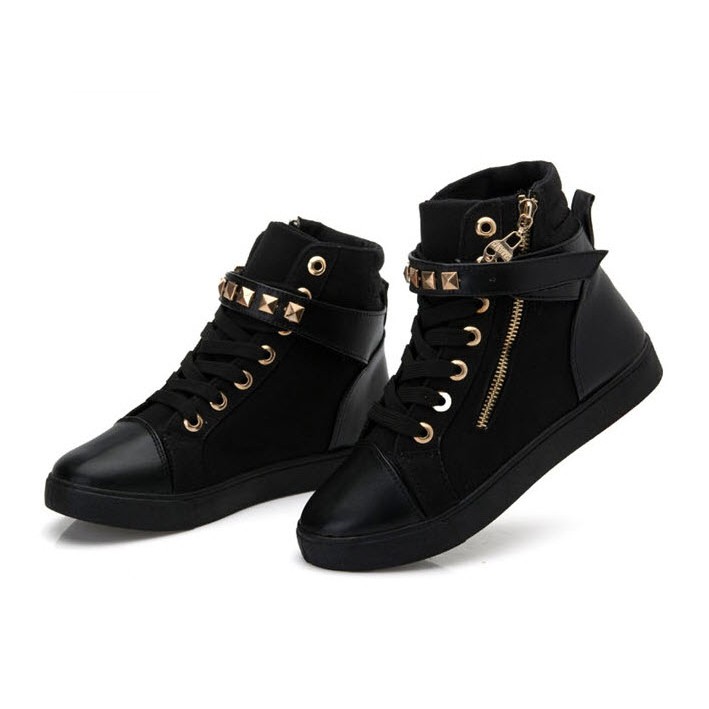 Giày boot thể thao cao cấp (đen) B002D | BigBuy360 - bigbuy360.vn