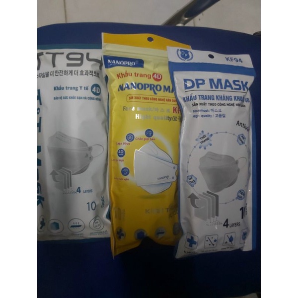 TÚI 10 khẩu trang 4D KF94