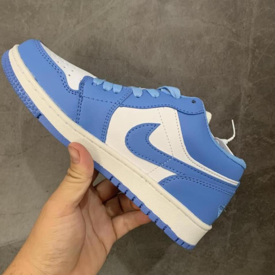 Giày JORDAN 1 low màu xanh dương , giày sneaker  jodan jd 1 xanh da trời thấp cổ , giày thể thao hot trend bản đẹp