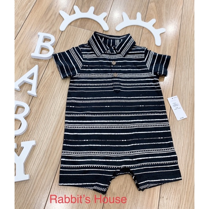 [Size 3M,6M,12M] Body sơ mi xuất dư cho bé trai (ảnh shop tự chụp)