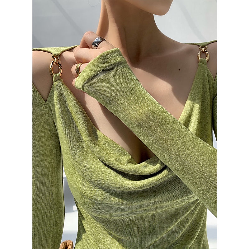 Áo nữ tay dài thiết kế mới mùa thu năm 2021