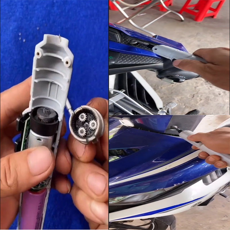 Dụng cụ sửa chữa xe máy, máy vặn vít điện mini cầm tay pin sạc dùng tháo vỏ xe máy, laptop, máy tính, tivi siết, bắt,bắn