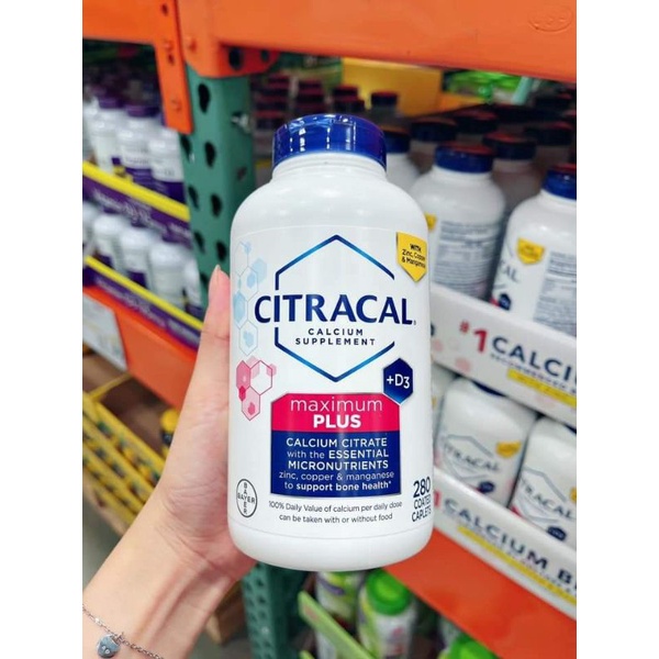 [Date 2023] Viên uống bổ sung Canxi Citracal Maximum Calcium Citrate +D3 280 viên