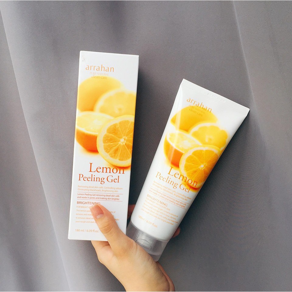 Gel tẩy tế bào da chết chiết xuất từ chanh vàng - ARRAHAN Lemon White Peeling Gel