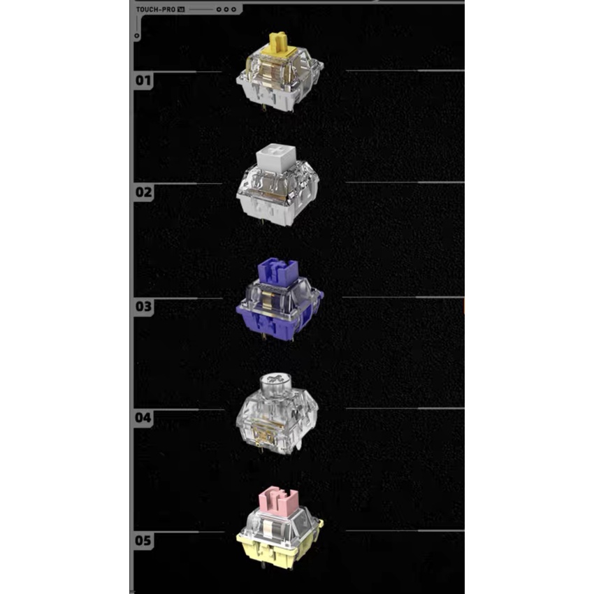 Bàn phím cơ không dây Touch Pro Lofree chính hãng đạt chất lượng chơi game, hotswap, DIY