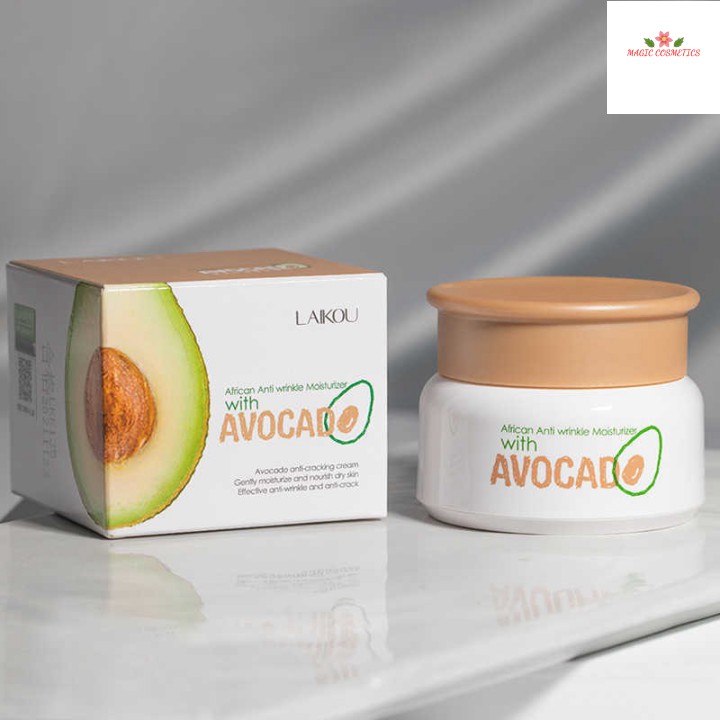 [Mã giảm giá] Kem Dưỡng Ẩm Trắng Da Chống Lão Hóa Tinh Chất Bơ Laikou Avocado Oil 35gr Giúp Da Trắng Hồng Rạng Rỡ -Z195-