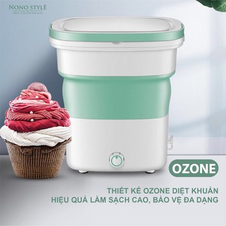 Máy Giặt Mini Tự Động, Gấp Gọn Tiện Lợi - Giặt Đồ Em Bé, Đồ Lót, Khăn Tắm, Vớ, Giày Gấu Bông - Khối Lượng giặt 1.8kg