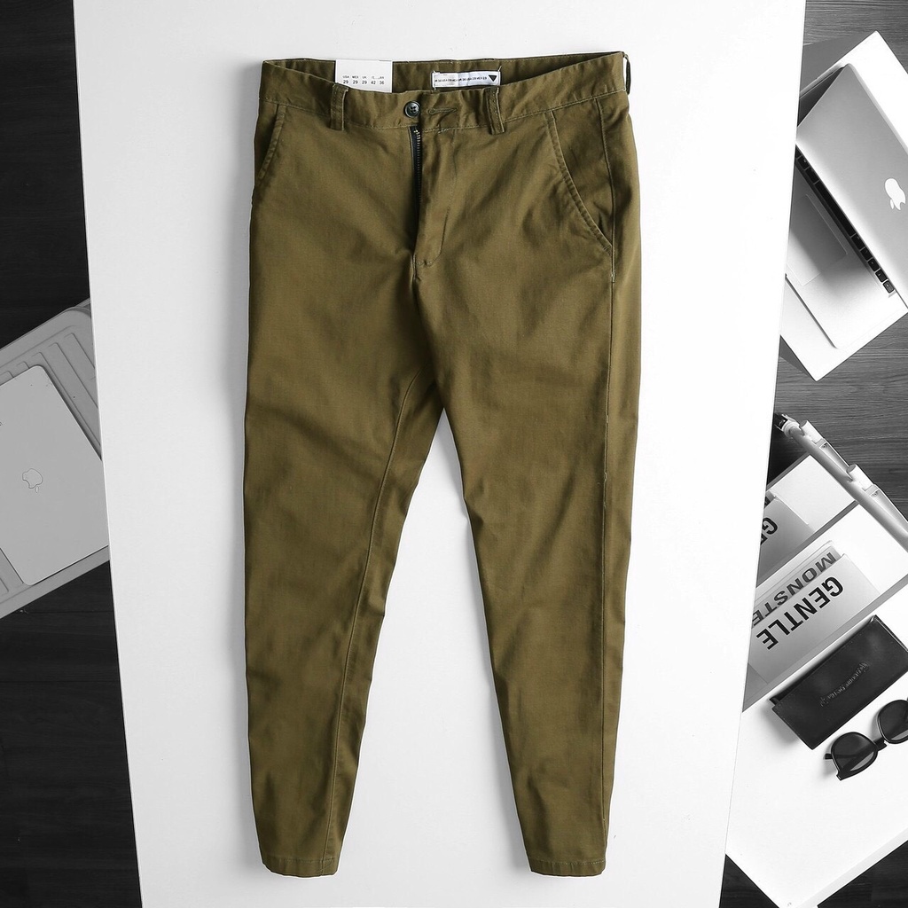 Quần kaki nam P&amp;B cao cấp form slim fit tôn dáng, trẻ trung - 8 màu basic dễ dàng lựa chọn - Mã PBD001
