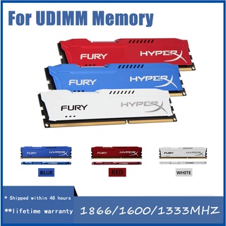  Kingston 8GB DDR3   3L 1600 MHz 1866Mhz PC3-12800   14900 Kingston HyperX Bộ nhớ máy tính để bàn 240Pin 1.35V 1.5V DDR1 DDR2 DDR3 Bộ nhớ máy tính để bàn PC Ram Bộ làm mát nhiệt 