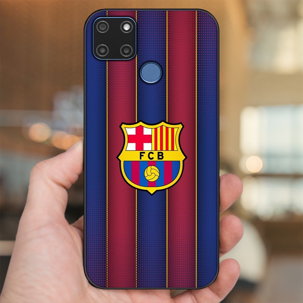 Ốp lưng Realme C12, C21Y viền đen in hình Barcelona Barca