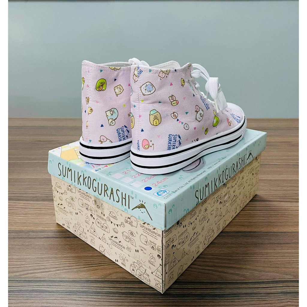 Giày Sneaker Women in hình hoạt hình Gấu SUMIKKO GURASHI  - Hiệu SANRIO