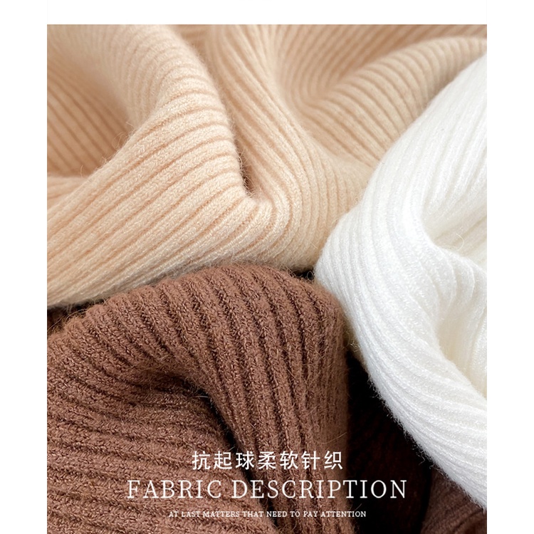 Áo sweater dệt kim thiết kế chéo dưới | BigBuy360 - bigbuy360.vn