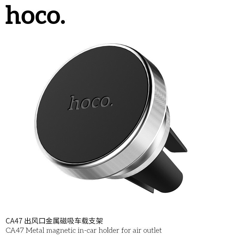 Hoco CA47 Bộ Đế Hít Nam Châm Giá Đỡ Điện Thoại Trên Xe Hơi, ô tô 360 Độ - Giá Đỡ Điện Thoại Thanh Điều Hòa | BigBuy360 - bigbuy360.vn