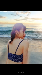 Bikini chấm bi cạp cao