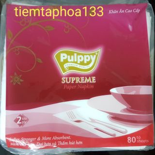 Khăn giấy ăn cao cấp Pulppy 80 tờ