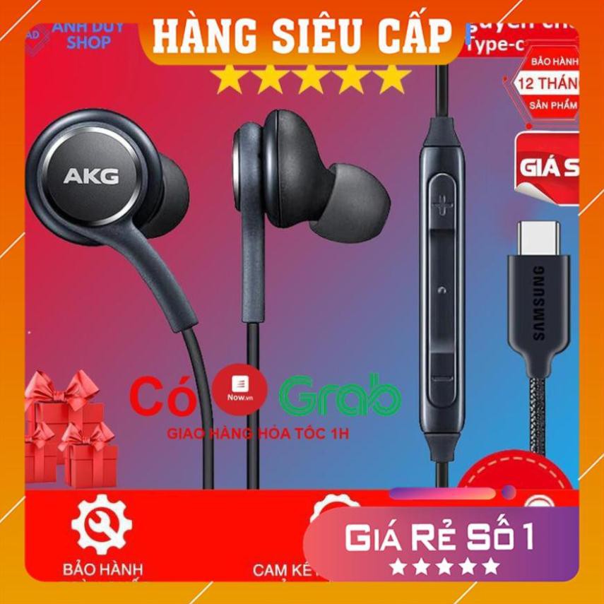 Tai nghe AKG Note 10 Note 20 S20 chân Type C chính hãng tặng 4 nút tai phụ