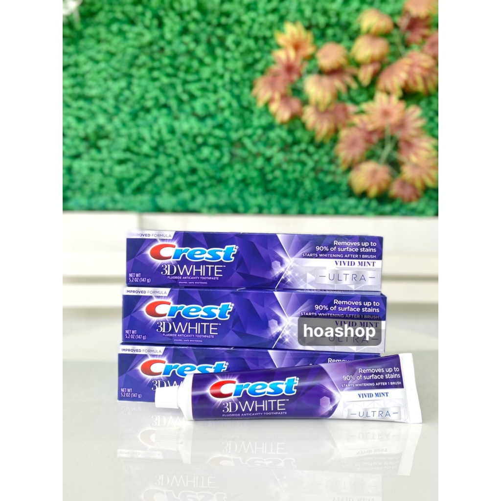 Kem Đánh Răng Crest 3D White Radiant Mint 147g