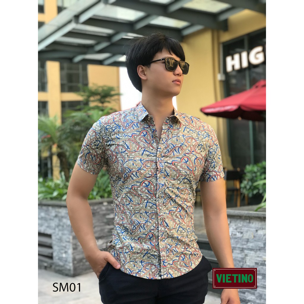Áo sơ mi nam cao cấp VIETTINO SM01