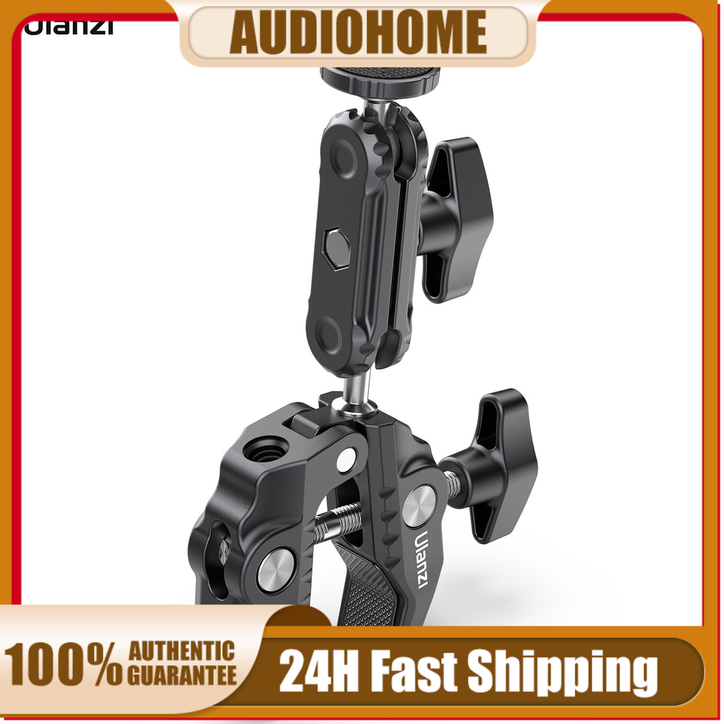 Kẹp Đa Năng Xoay 360 Độ Ulanzi R094° Đầu Bi Xoay Bằng Hợp Kim Nhôm Với Vít 1 / 4 Inch 3 / 8 Inch Chịu Tải 1.5kg