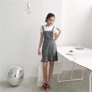 Váy yếm jean đuôi cá siêu xinh
