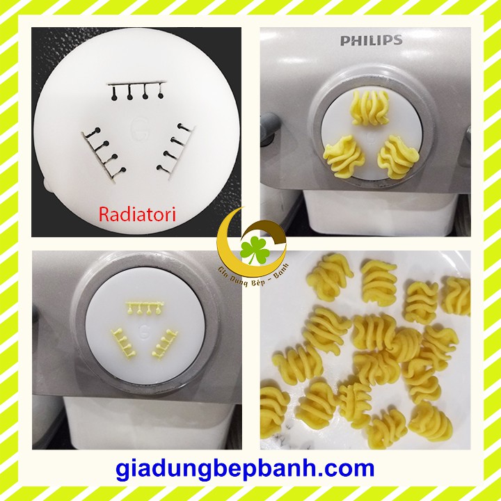 Khuôn làm nui Ý radiatore dùng kèm với máy làm mì Philips