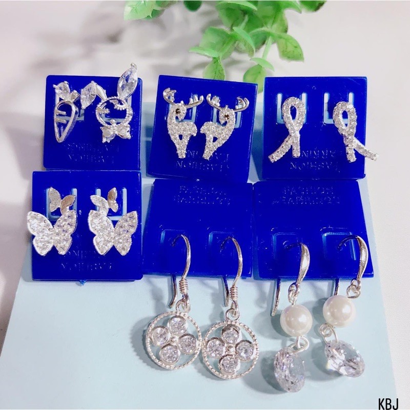 Bông tai bạc siêu xinh, cam kết bạc chuẩn rẻ nhất thị trường