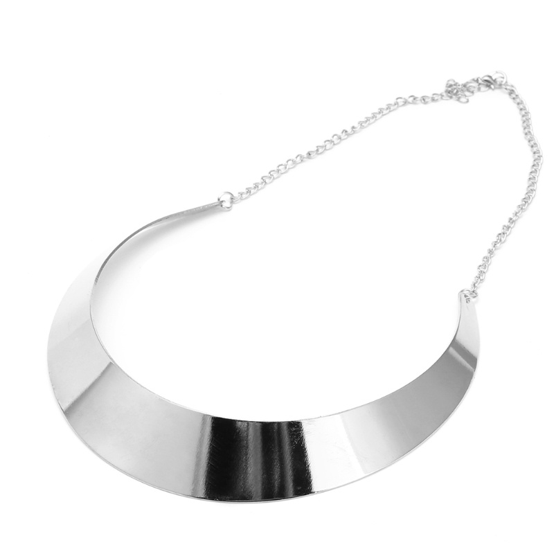 Vòng Cổ Choker Kim Loại Mạ Vàng / Bạc Thời Trang Cho Nữ