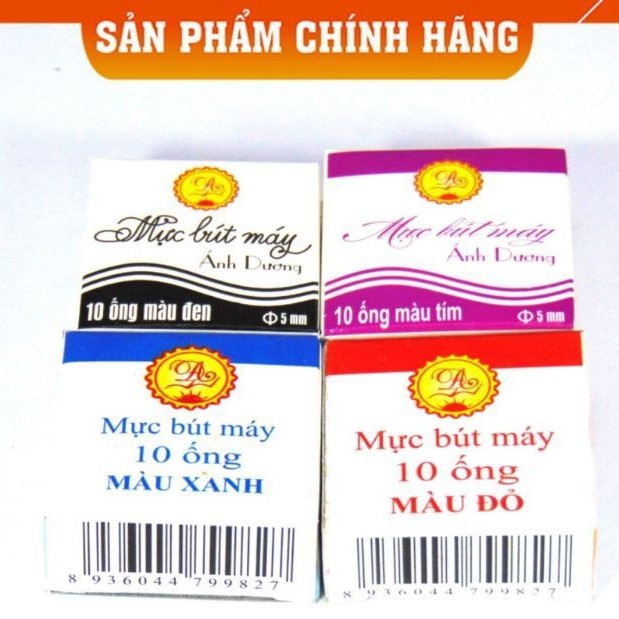 10 ống mực bút máy ánh dương 5ml