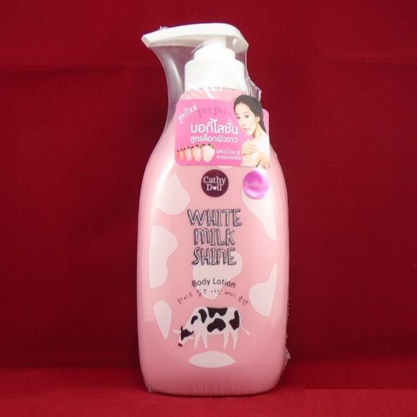 Sữa dưỡng thể sữa bò Cathy Doll White Milk Shine Body Lotion 450ml làm trắng, săn chắc da Mama Baby