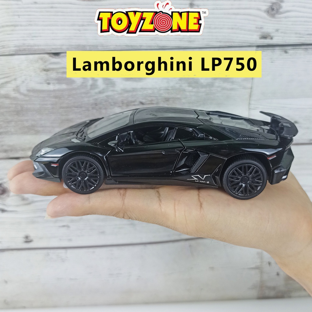 Xe mô hình tĩnh Lamboghini Aventador LP750 tỉ lệ 1:32 Chất liệu hợp kim