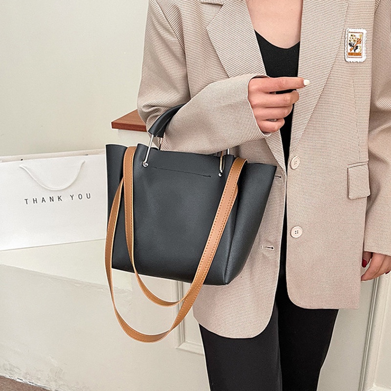 IELGY Túi Đeo Vai Cỡ Lớn Nhiều Màu Sắc Tùy Chọn Phong Cách Hàn Quốc Thời Trang Cho Nữ