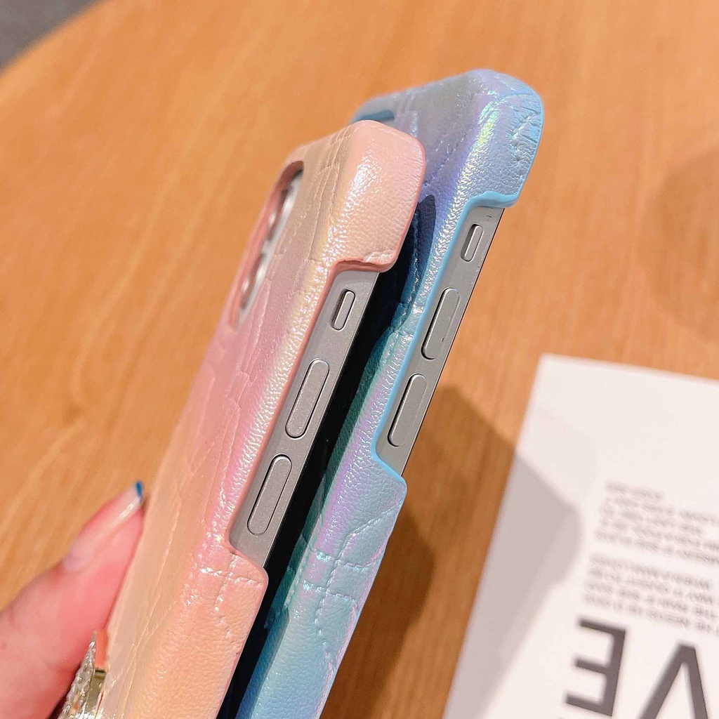 Ốp Điện Thoại Da Cứng Đính Pha Lê Sang Trọng Cho iPhone14Max 13promax 12 11 xsmax xr xs 7P