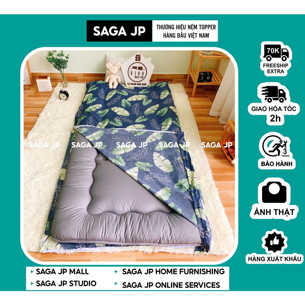 Nệm Topper Nhật và bọc nệm 2 mặt giá SIÊU TIẾT KIỆM đa dạng mẫu mã mới nhất năm 2022