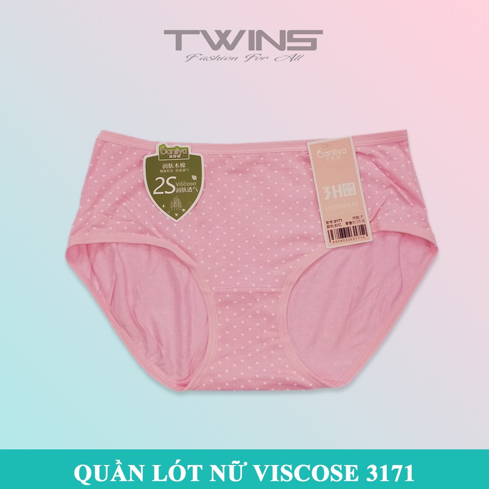 Quần lót nữ cotton cao cấp Viscose Banliya 3171 họa tiết chấm bi mềm mại thoáng mát freesize dưới 60kg