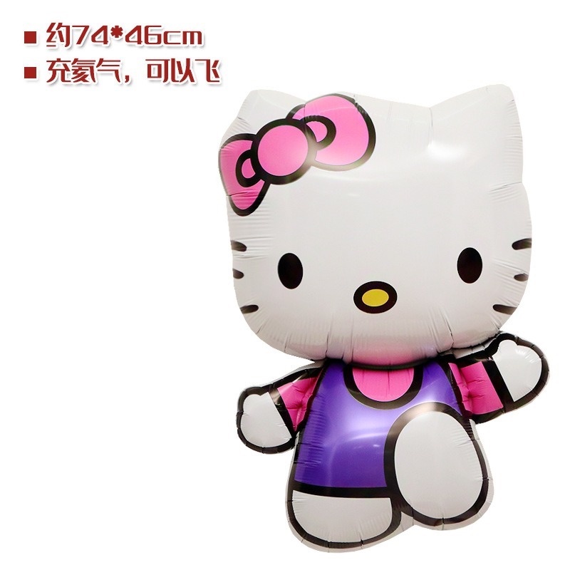 Bong Bóng Nhôm Hình Hello Kitty Trang Trí Tiệc