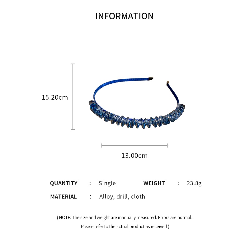 Băng Đô Đính Kim Cương Giả Phong Cách ins Mới Siêu Cổ Tích Niche De