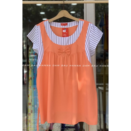 [SIZE 70-100KG] Áo bầu công sở big size cho bầu mập vải lụa cao cấp đũi co dãn thoáng mát đường may cẩn thận