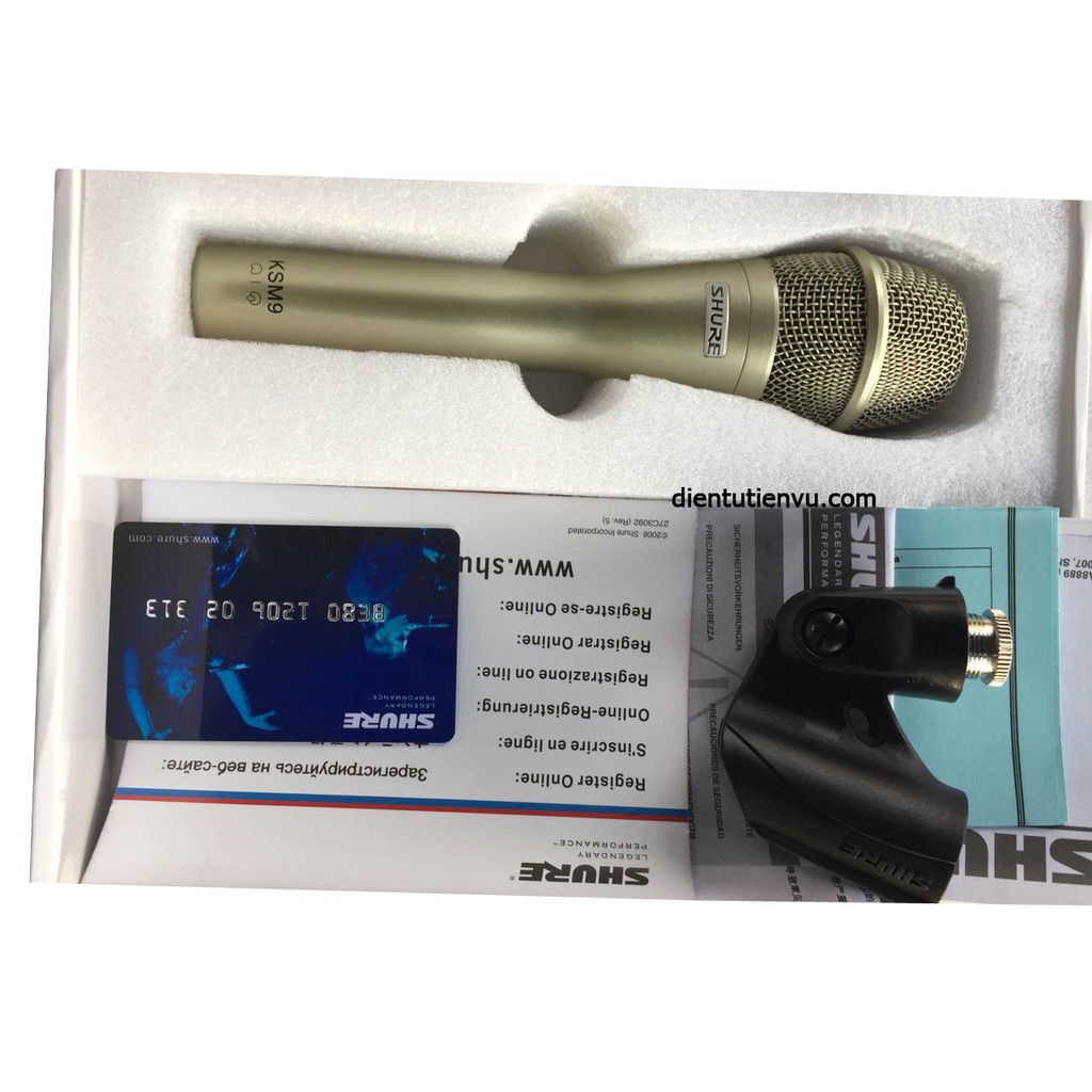 Microphone Shure KSM9 + Dây 6m