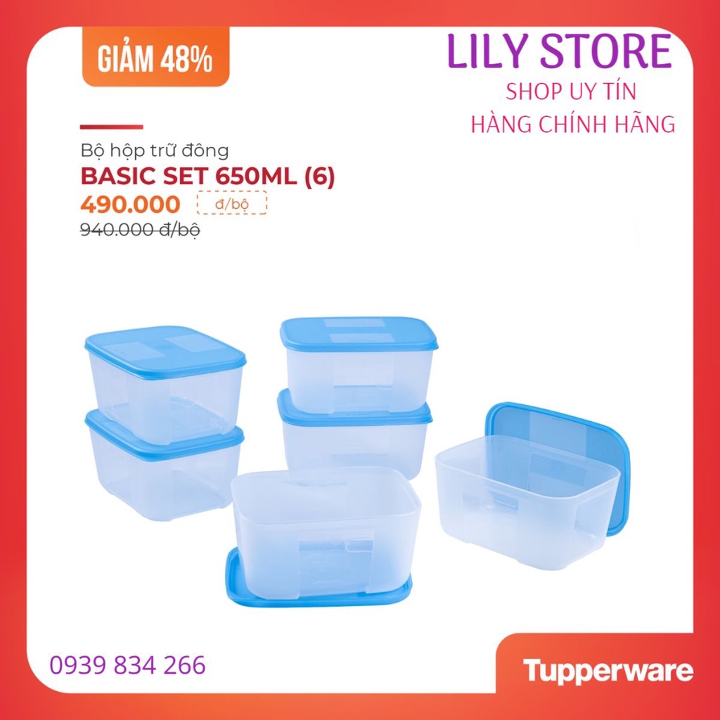 Hộp trữ đông Tupperware Freezermate 650ml
