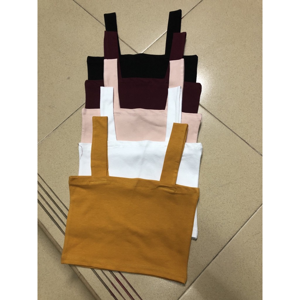 Áo 2 dây croptop bảng to hình thật U15080