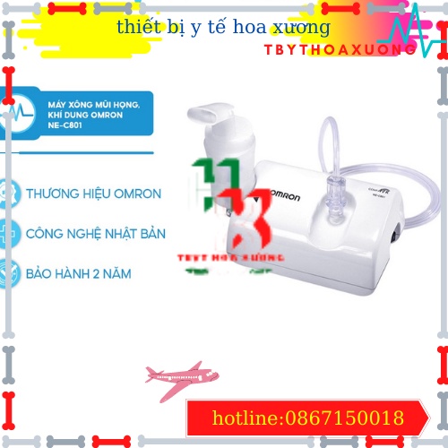 [Hàng Chính Hãng] Máy Xông Khí Dung Omron NE-C801 Bảo Hành 24 Tháng