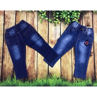 [ XẢ HÀNG ] quần jean dài lưng thun cho bé trai, chất jean đẹp, mềm, mát, co dãn, dải rút thật