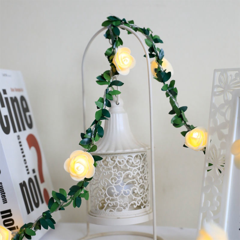 Dây đèn LED hình hoa hồng trang trí đáng yêu